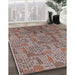 Machine Washable Industrial Modern Chestnut Brown Rug in a Family Room, wshurb1114