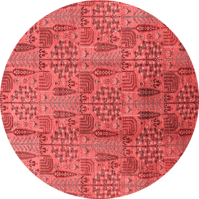 Machine Washable Oriental Red Industrial Rug, wshurb1114red