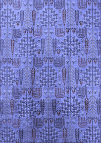 Oriental Blue Industrial Rug, urb1114blu