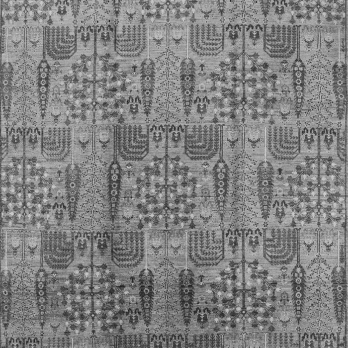 Machine Washable Oriental Gray Industrial Rug, wshurb1114gry