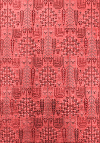 Oriental Red Industrial Rug, urb1114red