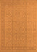 Machine Washable Oriental Orange Industrial Area Rugs, wshurb1115org