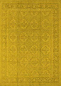 Oriental Yellow Industrial Rug, urb1115yw