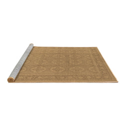 Sideview of Machine Washable Oriental Brown Industrial Rug, wshurb1115brn