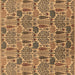 Square Oriental Brown Industrial Rug, urb1116brn