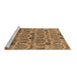 Sideview of Machine Washable Oriental Brown Industrial Rug, wshurb1116brn