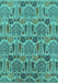 Oriental Turquoise Industrial Rug, urb1116turq