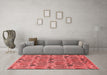 Industrial Red Washable Rugs