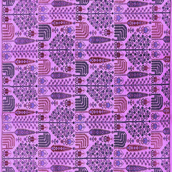 Square Machine Washable Oriental Purple Industrial Area Rugs, wshurb1116pur