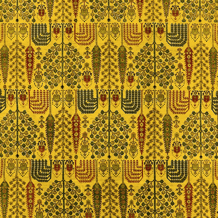 Oriental Yellow Industrial Rug, urb1116yw