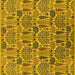 Square Oriental Yellow Industrial Rug, urb1116yw