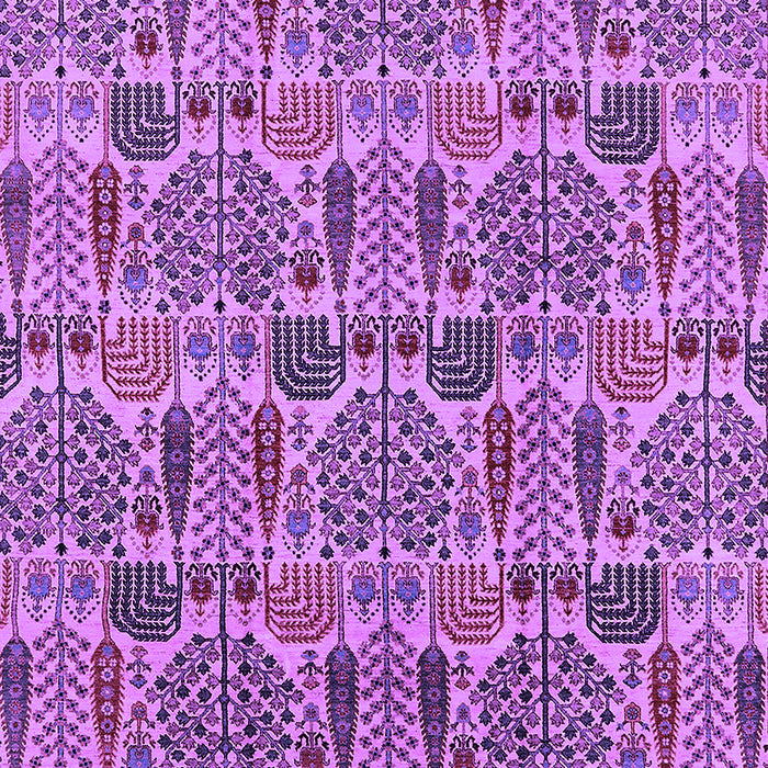 Machine Washable Oriental Purple Industrial Area Rugs, wshurb1116pur
