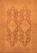 Machine Washable Oriental Orange Industrial Area Rugs, wshurb1117org