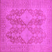 Square Oriental Pink Industrial Rug, urb1117pnk