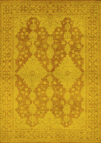 Oriental Yellow Industrial Rug, urb1117yw