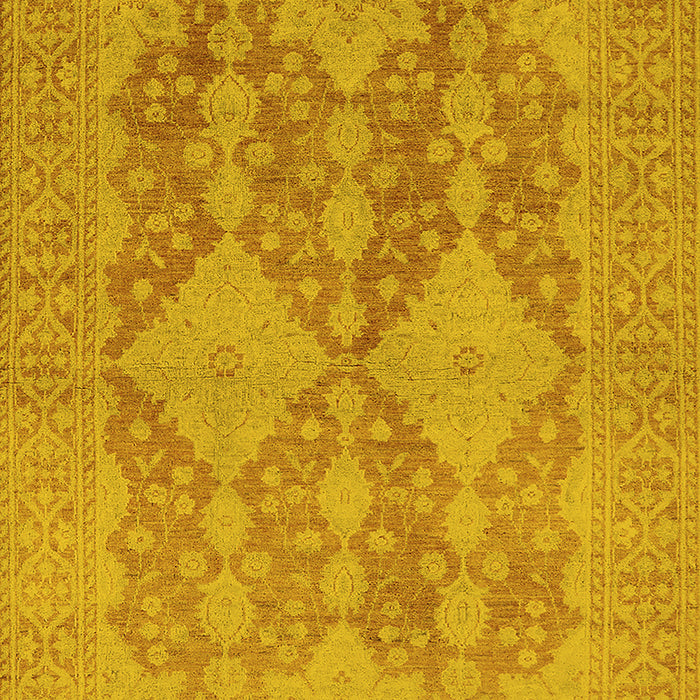 Oriental Yellow Industrial Rug, urb1117yw