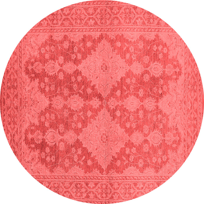 Machine Washable Oriental Red Industrial Rug, wshurb1117red