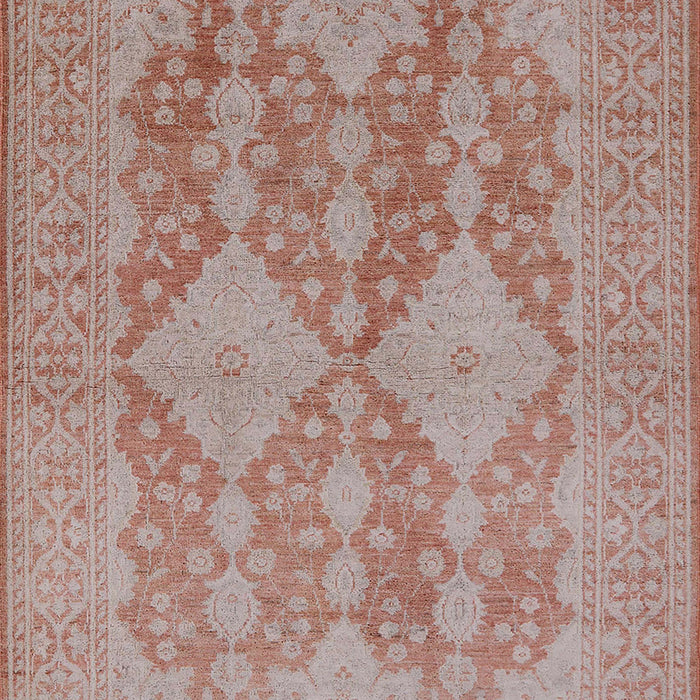 Machine Washable Industrial Modern Khaki Rose Pink Rug, wshurb1117