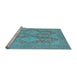 Sideview of Machine Washable Oriental Light Blue Industrial Rug, wshurb1117lblu