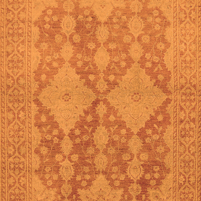 Oriental Orange Industrial Rug, urb1117org