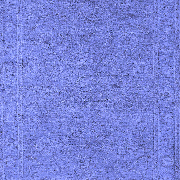 Machine Washable Oriental Blue Industrial Rug, wshurb1118blu