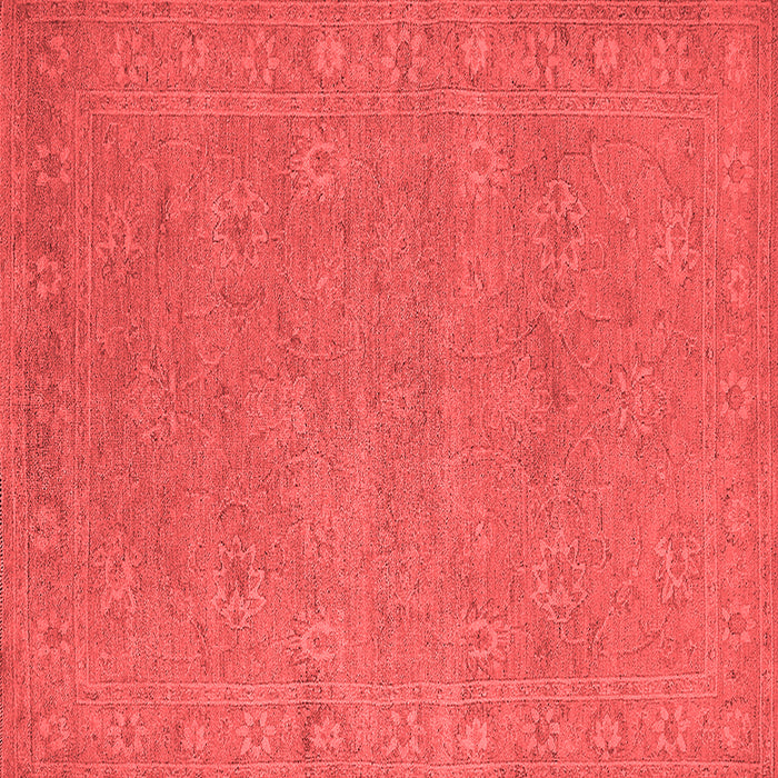 Machine Washable Oriental Red Industrial Rug, wshurb1118red