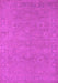 Machine Washable Oriental Pink Industrial Rug, wshurb1118pnk