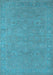 Oriental Light Blue Industrial Rug, urb1118lblu