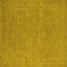 Square Oriental Yellow Industrial Rug, urb1118yw