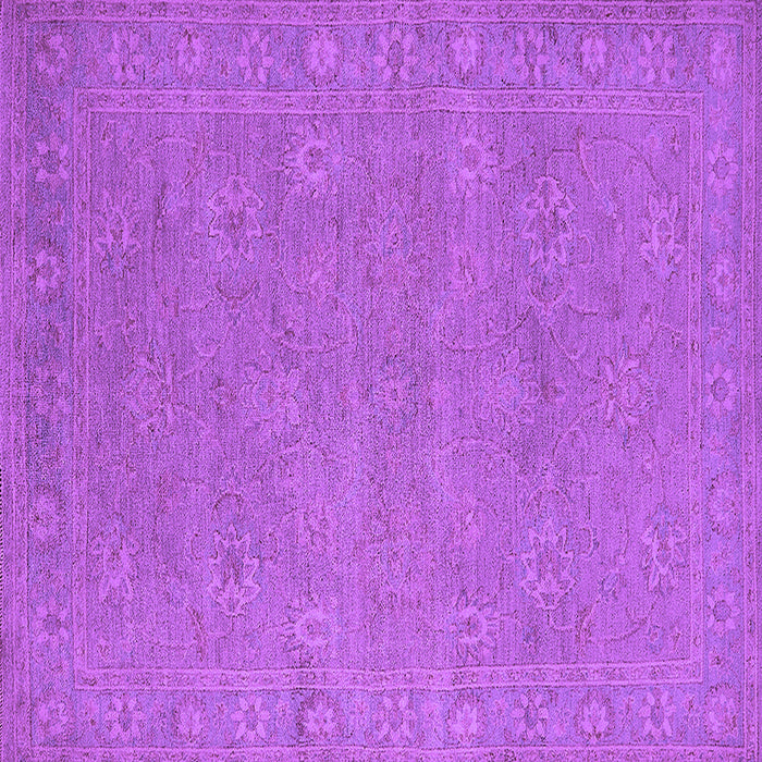 Square Oriental Purple Industrial Rug, urb1118pur