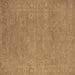 Square Oriental Brown Industrial Rug, urb1118brn