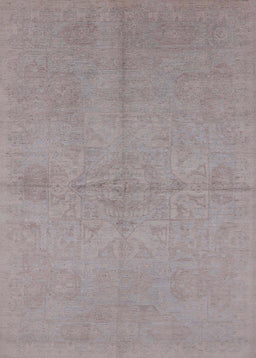 Mid-Century Modern Rosy Brown Pink Oriental Rug, urb1119