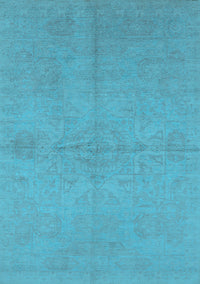 Oriental Light Blue Industrial Rug, urb1119lblu