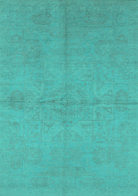 Oriental Turquoise Industrial Rug, urb1119turq