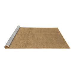 Sideview of Machine Washable Oriental Brown Industrial Rug, wshurb1119brn