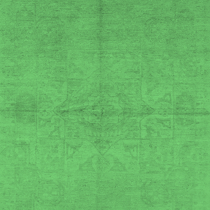 Machine Washable Oriental Emerald Green Industrial Area Rugs, wshurb1119emgrn