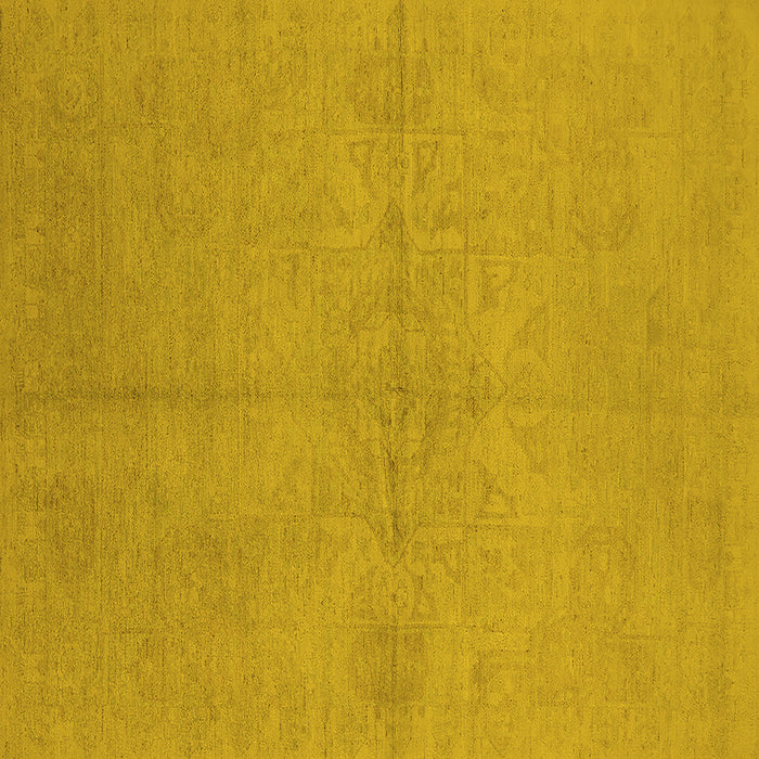 Square Oriental Yellow Industrial Rug, urb1119yw