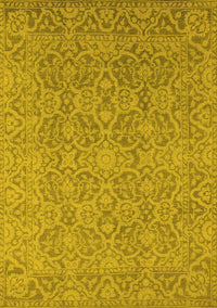 Oriental Yellow Industrial Rug, urb1120yw