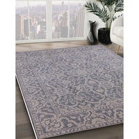 Mid-Century Modern Gray Oriental Rug, urb1120