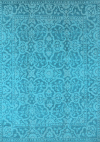 Oriental Light Blue Industrial Rug, urb1120lblu