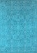 Oriental Light Blue Industrial Rug, urb1120lblu