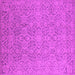 Square Machine Washable Oriental Pink Industrial Rug, wshurb1120pnk