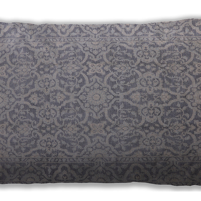 Mid-Century Modern Urban Grey Gray Lumbar Throw Pillow, 13 inch by 19 inch, lburb1120