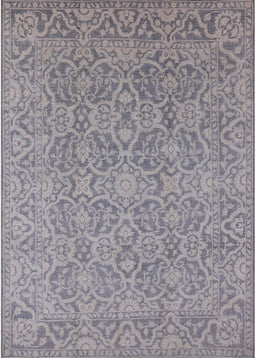 Mid-Century Modern Gray Oriental Rug, urb1120