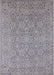 Mid-Century Modern Gray Oriental Rug, urb1120