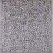 Square Mid-Century Modern Gray Oriental Rug, urb1120