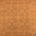 Square Oriental Orange Industrial Rug, urb1120org