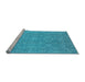 Sideview of Machine Washable Oriental Light Blue Industrial Rug, wshurb1120lblu