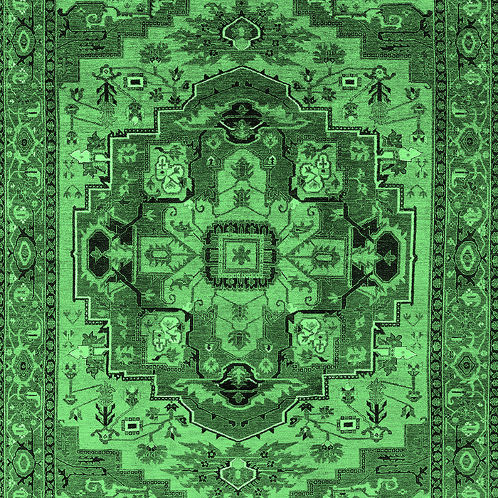 Oriental Emerald Green Industrial Rug, urb1121emgrn