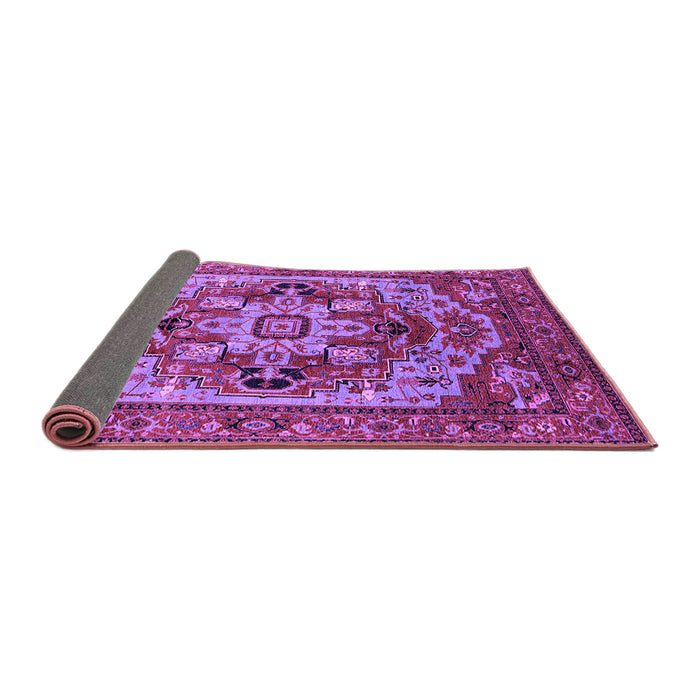 Sideview of Oriental Purple Industrial Rug, urb1121pur